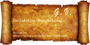 Golobics Vendelina névjegykártya